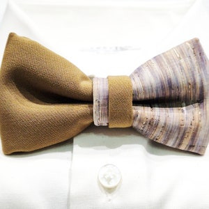 Papillon in sughero double made in italy Bow Tie immagine 10