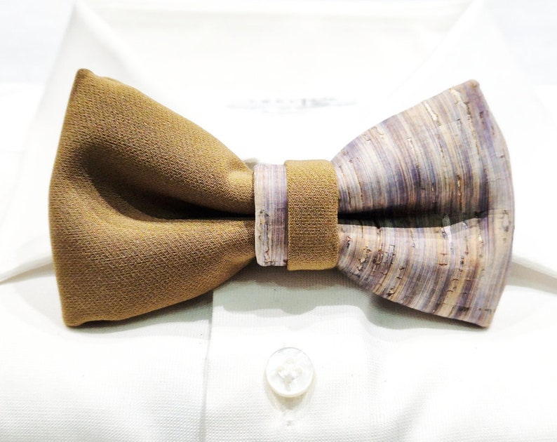 Papillon in sughero double made in italy Bow Tie immagine 10