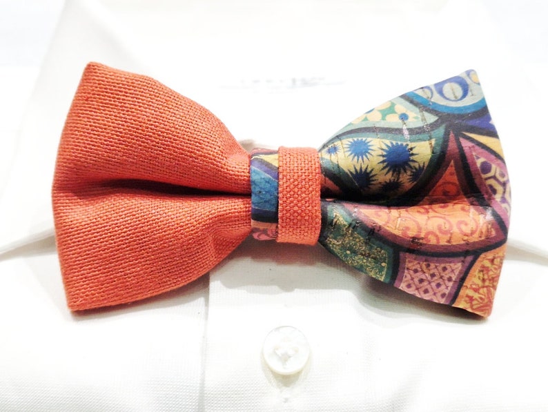 Papillon in sughero double made in italy Bow Tie immagine 6