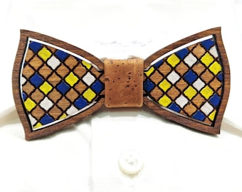 Papillon in legno fantasia/wooden bow tie