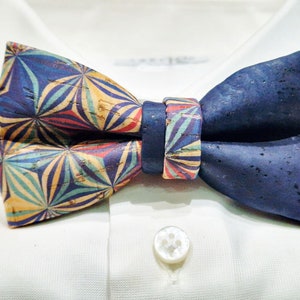 Papillon in sughero double made in italy Bow Tie immagine 9