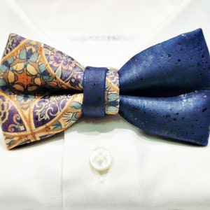 Papillon in sughero double made in italy Bow Tie immagine 3