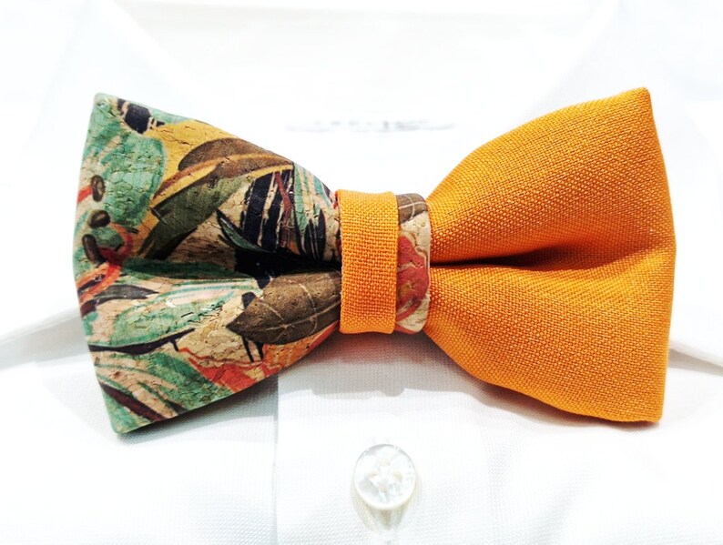 Papillon in sughero double made in italy Bow Tie 9