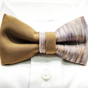 Papillon in sughero double made in italy Bow Tie 6