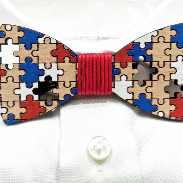 Papillon in legno fantasia / wooden bow tie