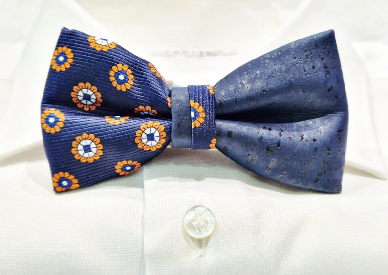 Papillon in sughero double made in italy Bow Tie 5