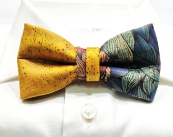 Papillon in sughero double  made in italy Bow Tie