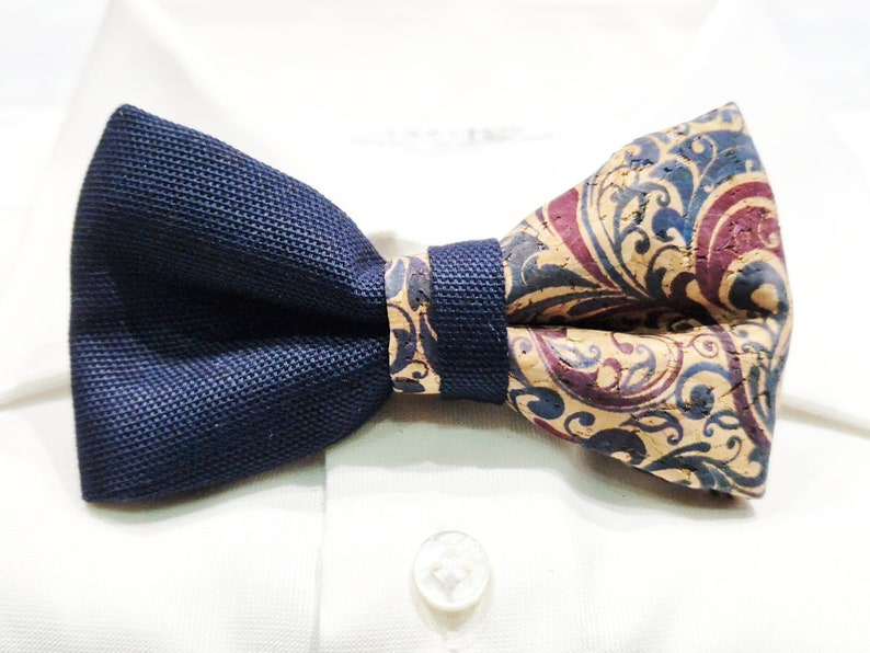 Papillon in sughero double made in italy Bow Tie 3