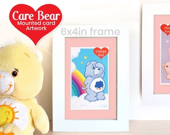 Stare karty z misiami Care Bears w oprawie 6 x 4 cale do oprawienia