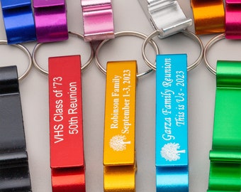 Graduation Keychain Favors, Engraved Custom Keychains Bottle Openers. Personalized Keychain for High School, University Graduation Favors