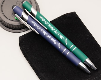 Personalized Engraved Soft Touch Pens - The Perfect Teacher Appreciation Gift