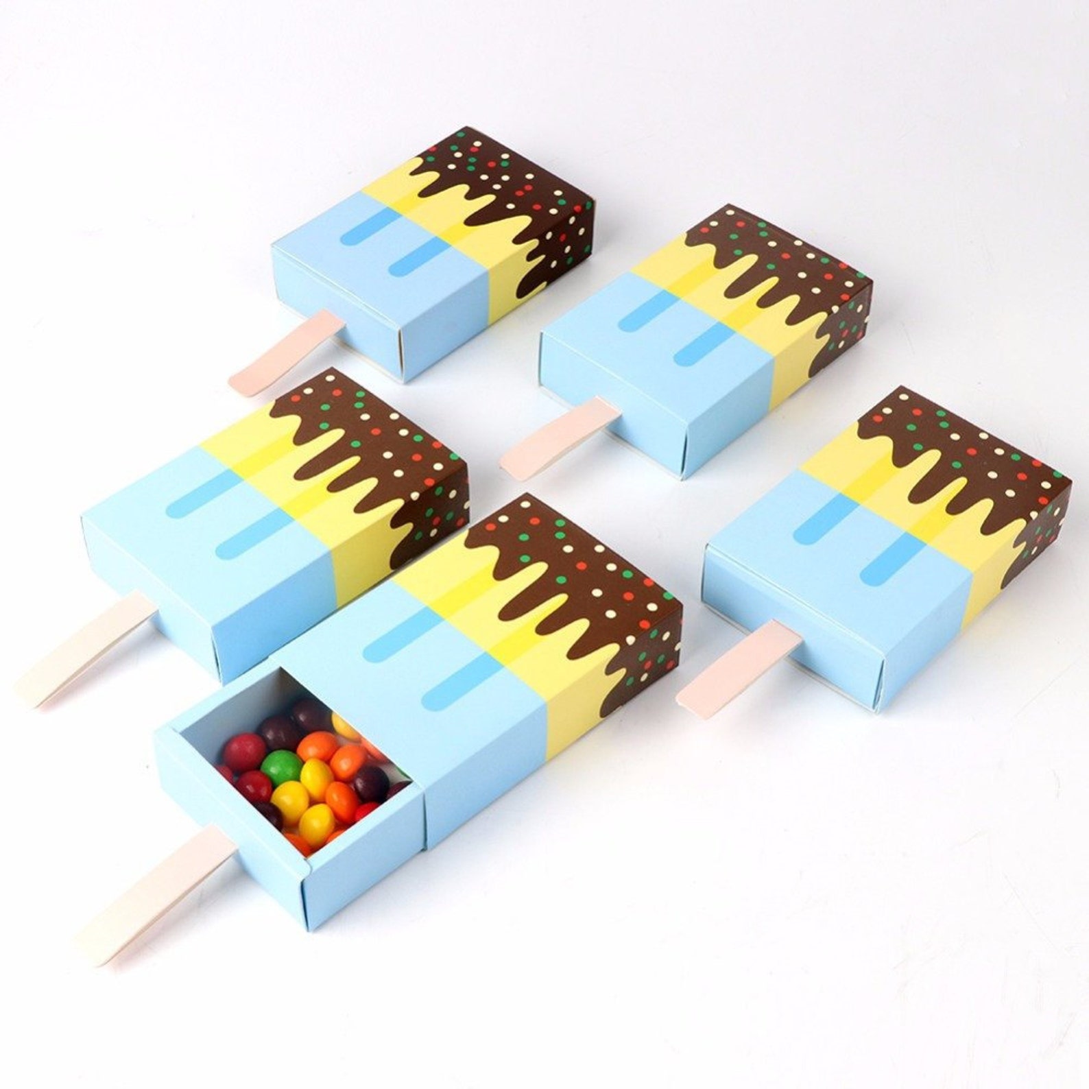 20 Ice Cream Party Favor Boxes Baby Shower Candy Box for Etsy