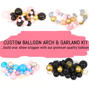 Custom Balloon Garland Kit DIY Balloon Garland Birthday Bridal Shower Balloon Garland Christening Balloons