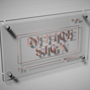 Custom Acrylic Office Signs - Personalized Office Door Signs, Desk Name Plates & Office Plaques