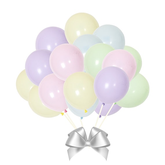 50 or 100 Pieces of TRUE Pastel Rainbow Balloons | Unicorn Balloons | Donut Party Balloons | Ice Cream Party Balloons Il_570xn