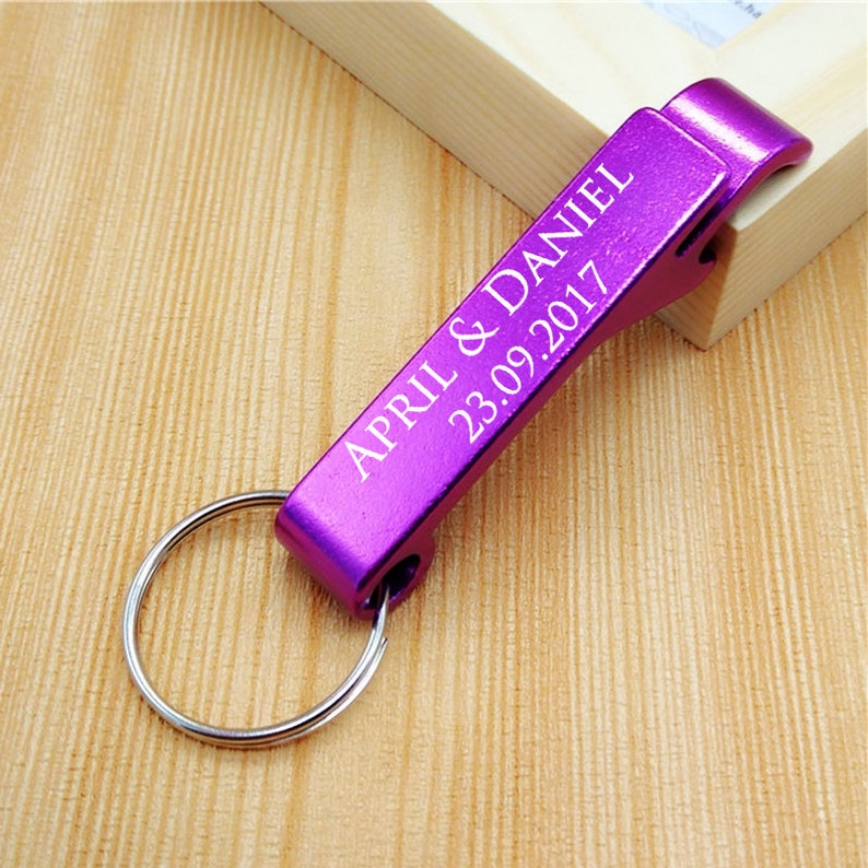 Set of 25 Personalized Engraved Bottle Opener Favors Etsy