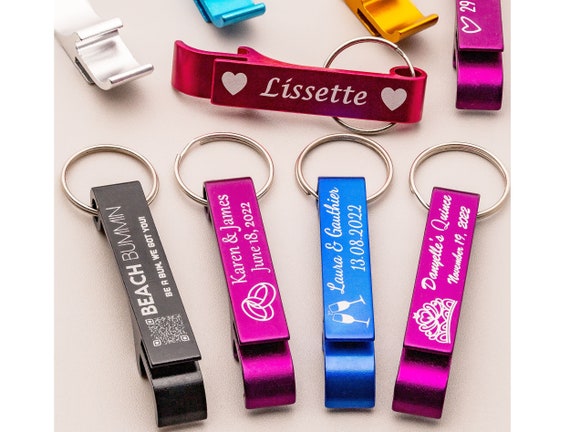 Custom on sale wedding keychains