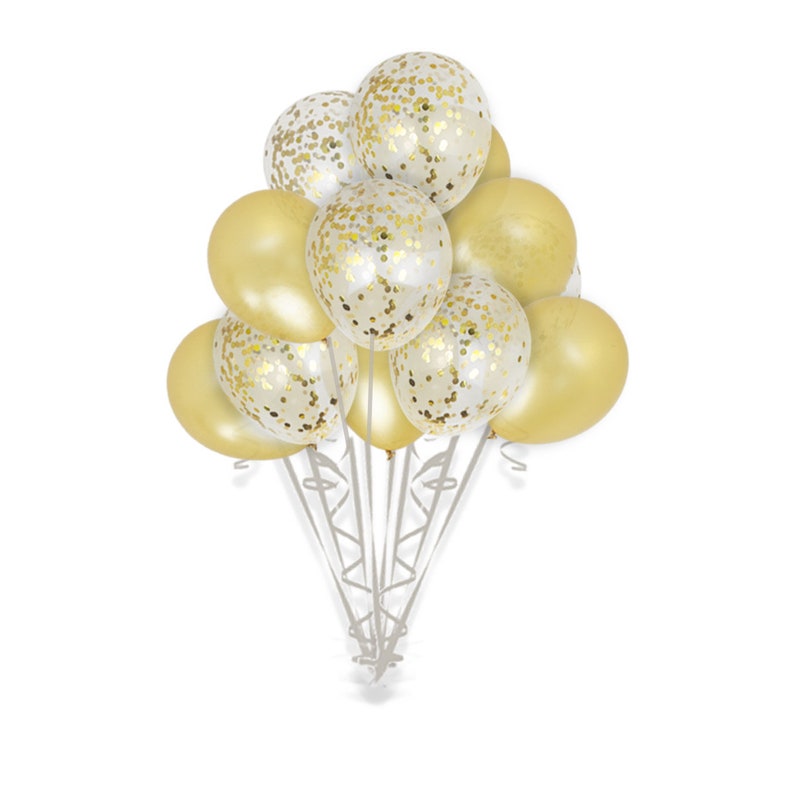 Jumbo Gold Confetti Balloons Confetti Balloon Wedding Etsy