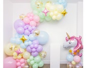 16ft Pastel Rainbow Balloon Garland Kit Unicorn Balloon Garland Rainbow Unicorn Balloons Ice Cream Party Over the Rainbow Unicorn Arch Il_170x135