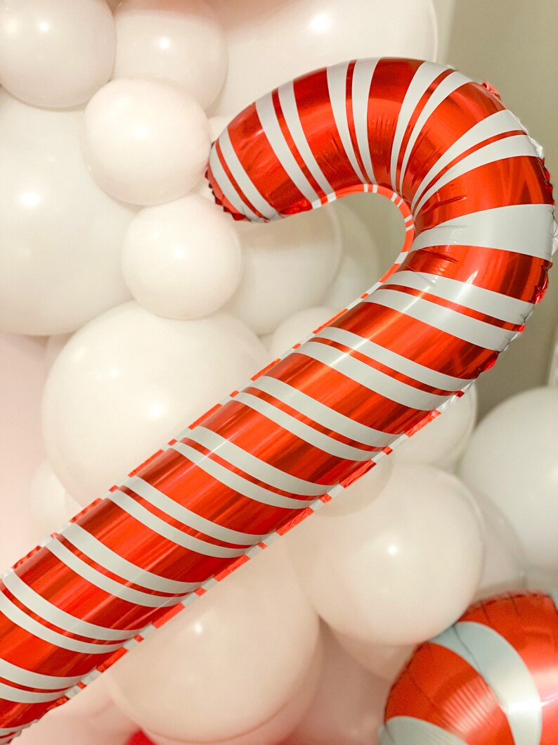 16ft Red White Silver Christmas Balloons Arch Garland Kit Etsy