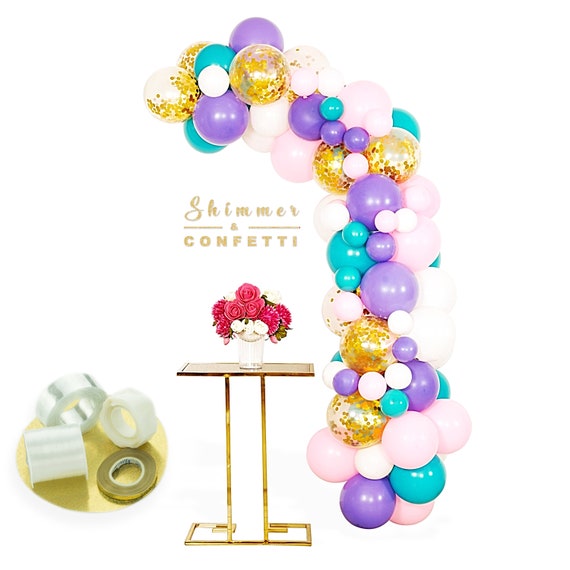 Unicorn Balloon Garland Kit Party Decorations Pink Purple Aqua, Turquoise Mermaid Donut Floral Birthday Decorations Unicorn Party Kit Il_570xn