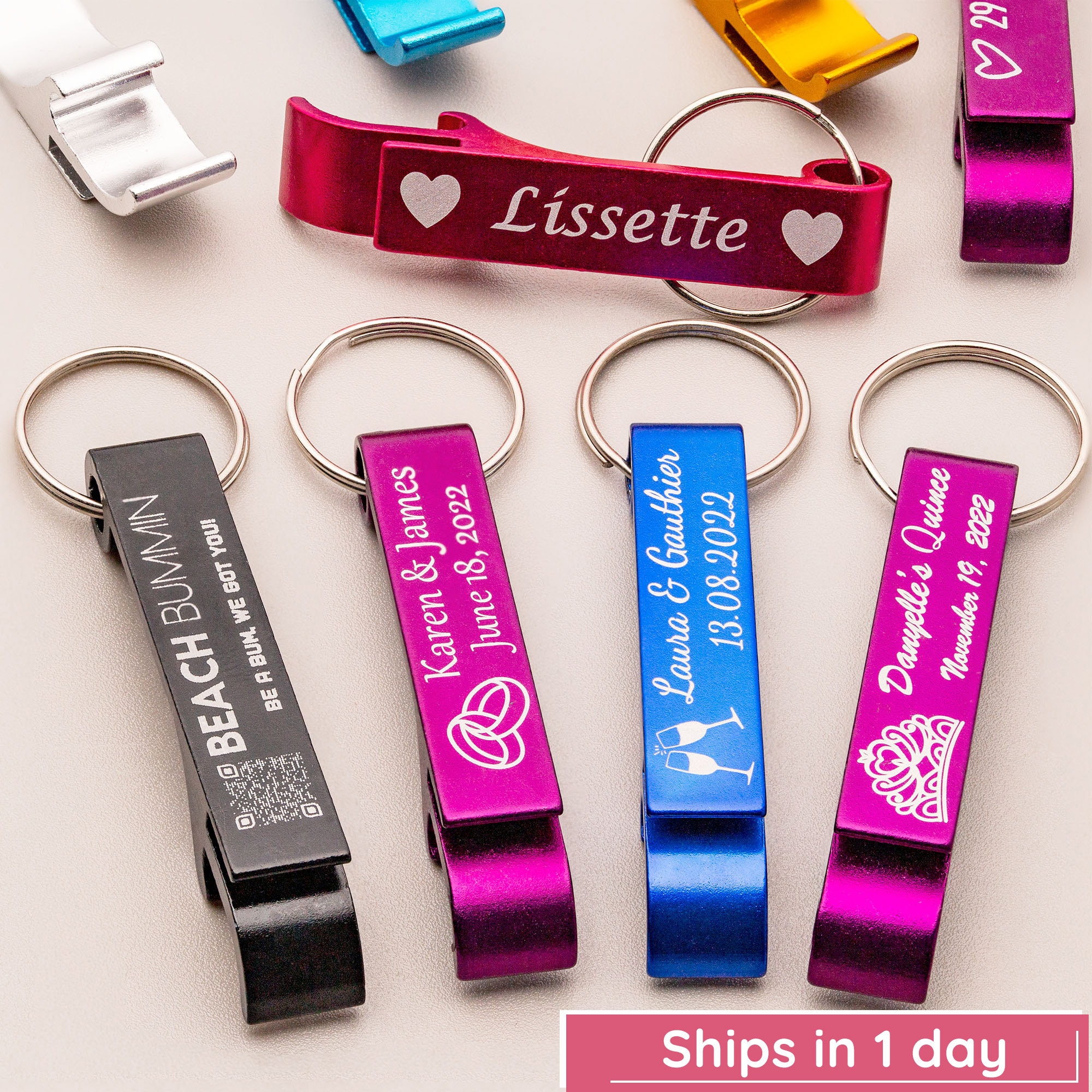 Open Designed Key Chains - Bulk Keychains with Your Logo