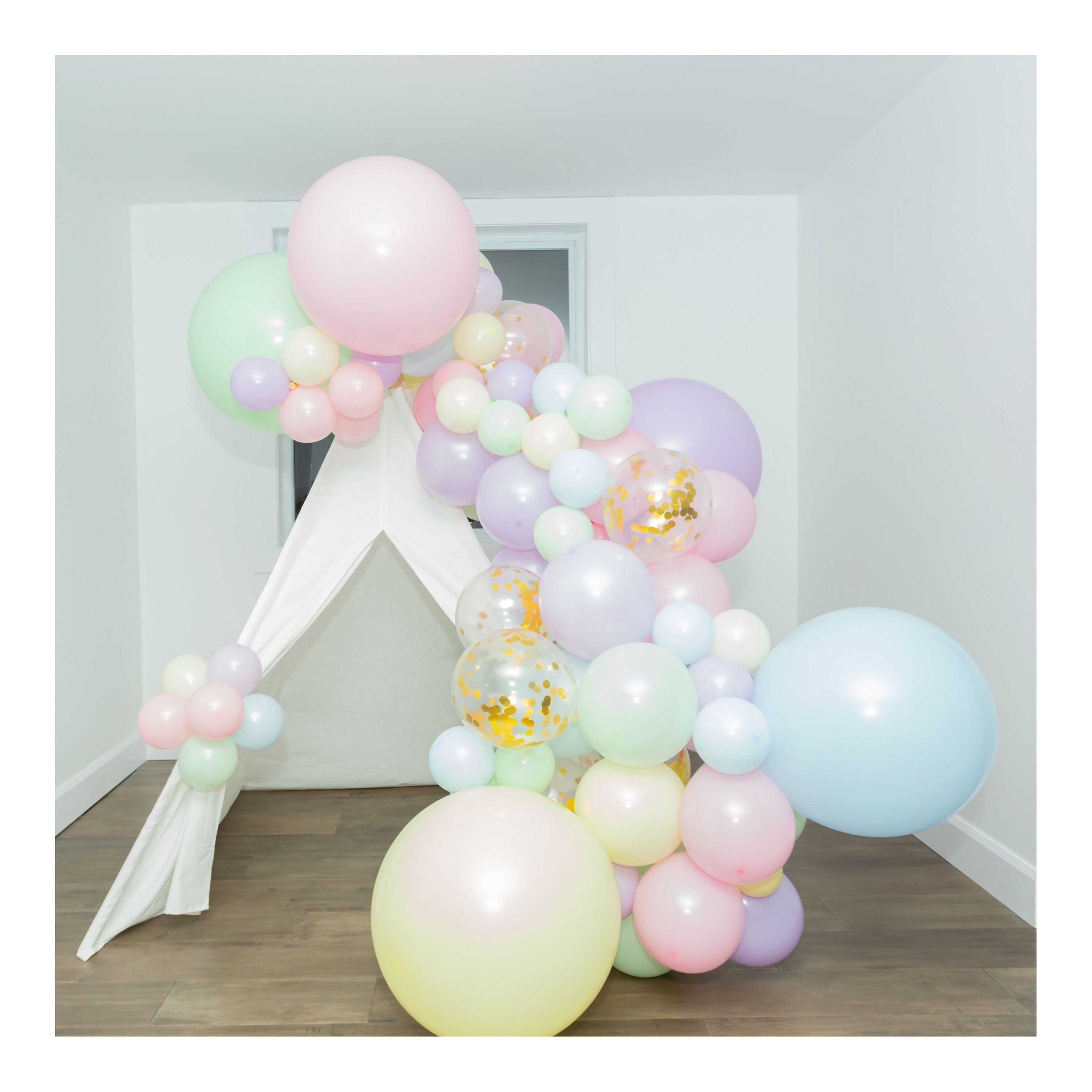 100pcs Pastel Balloon Garland Kit – Pastel Rainbow Balloon Arch
