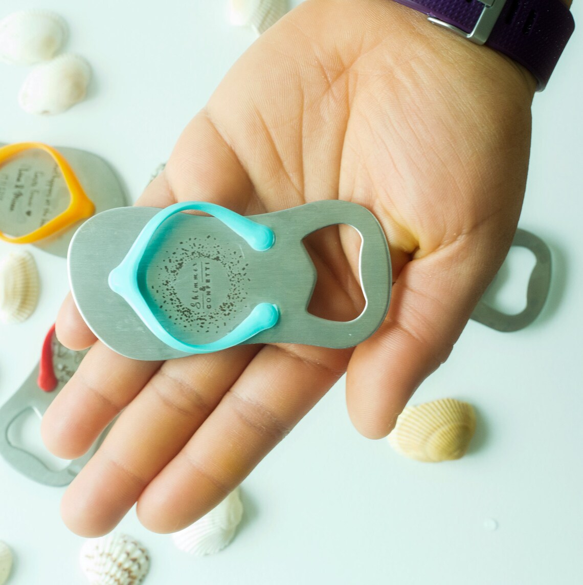 35 abridores de botellas flip-flop personalizados / favores de | Etsy