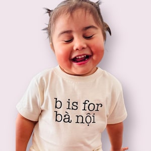 I love my grandma Vietnamese bà ngoại bà nội toddler tshirt
