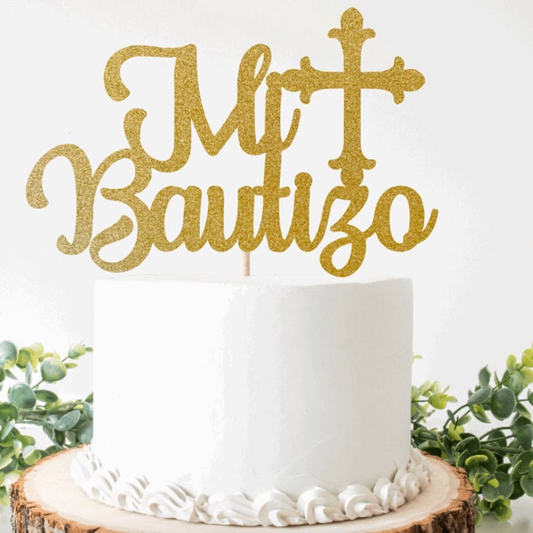 mi bautizo topper cake decorations birthday baptism