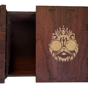 Dungeon Crawler Carl Book Deck Box, Princess Donut Wooden Storage, TCG Card Holder
