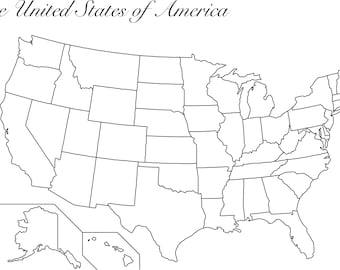 erasable us map etsy