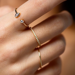 VOLLEDIGE Eternity-ring - Sterlingzilver Eternity-band - trouwring - jubileumring - gouden Eternity-ring - verlovingsring - stapelring