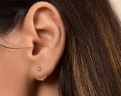 Ear jacket- Ear jacket earrings - Gold ear jacket - Dainty gold earrings - Minimal ear jacket- Minimal earrings - Ear cuff - Dainty earrings