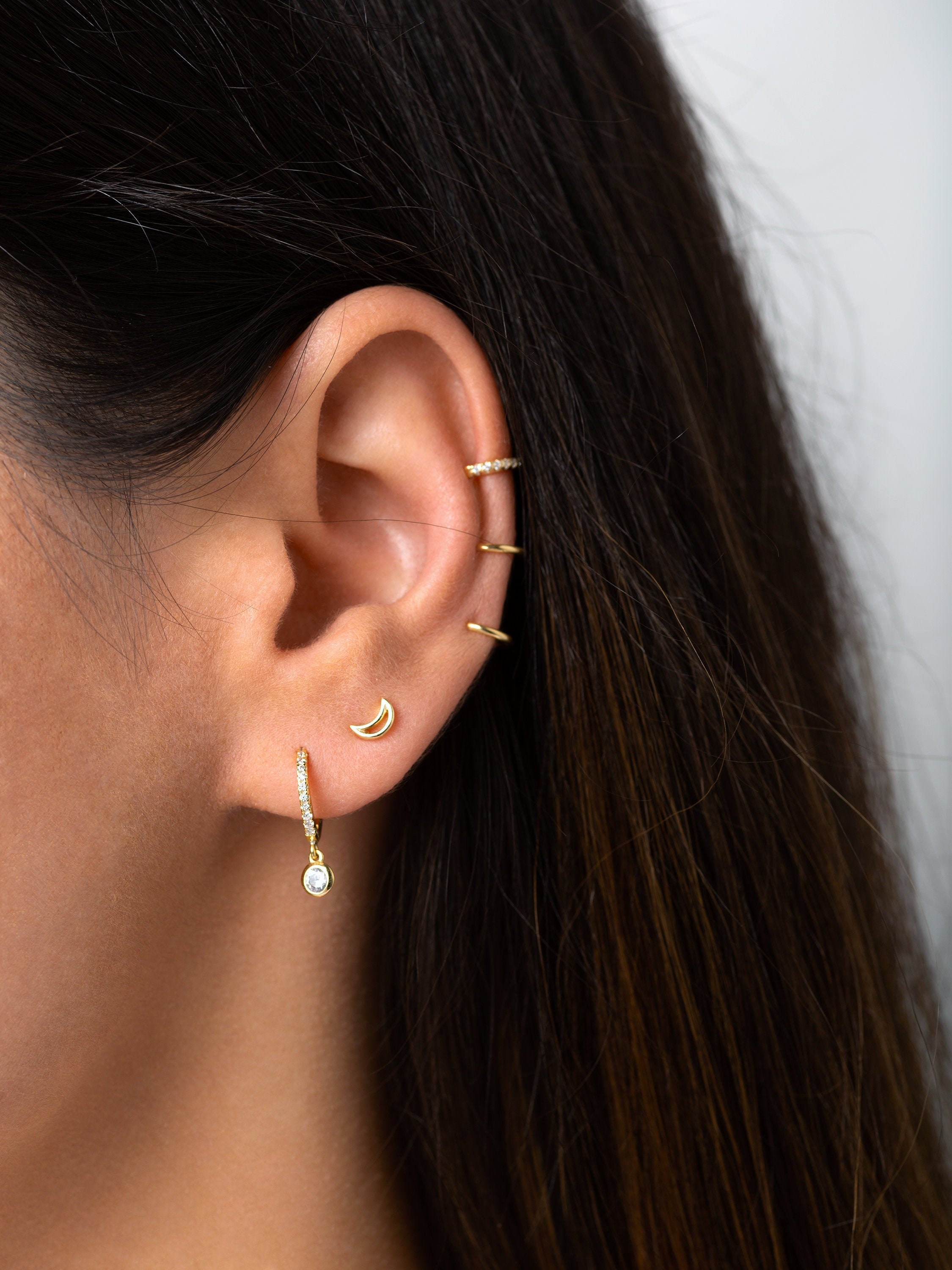 ★MIDNIGHT MOMENT.★ bumpy mini earring gold MIDNIGHT MOMENT