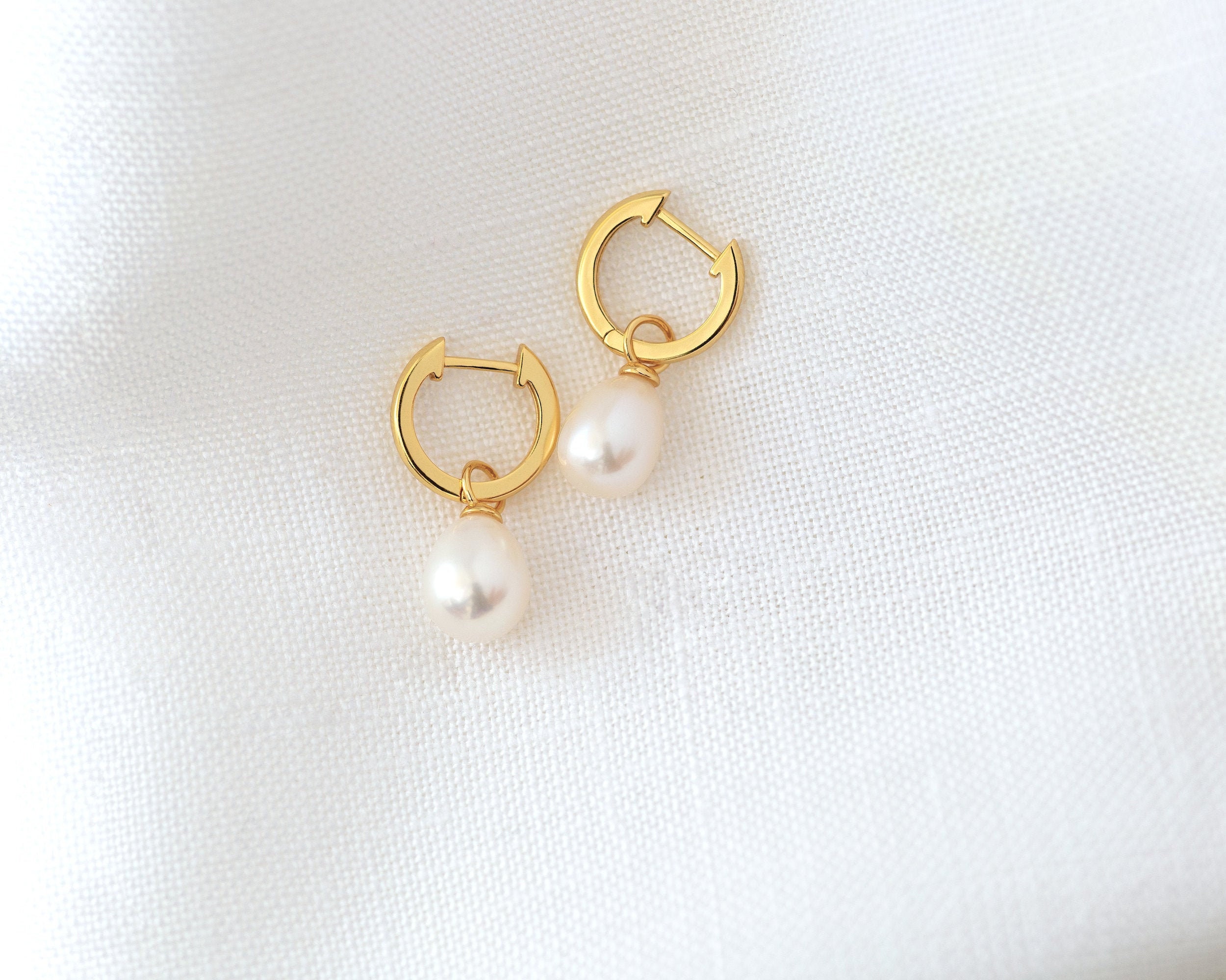 Naioewe Conch Earrings Gold Hoop Pearl Earrings Heart Hoop Earrings Stud  Hoop Earrings Small Gold Hoops Gold Plated Small Hoops 