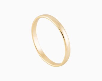 Band Ring - Simple gold Ring - Dainty Ring - Gold stacking ring - Gold Band Ring - Delicate Ring - Minimalist Jewelry - Stackable Ring