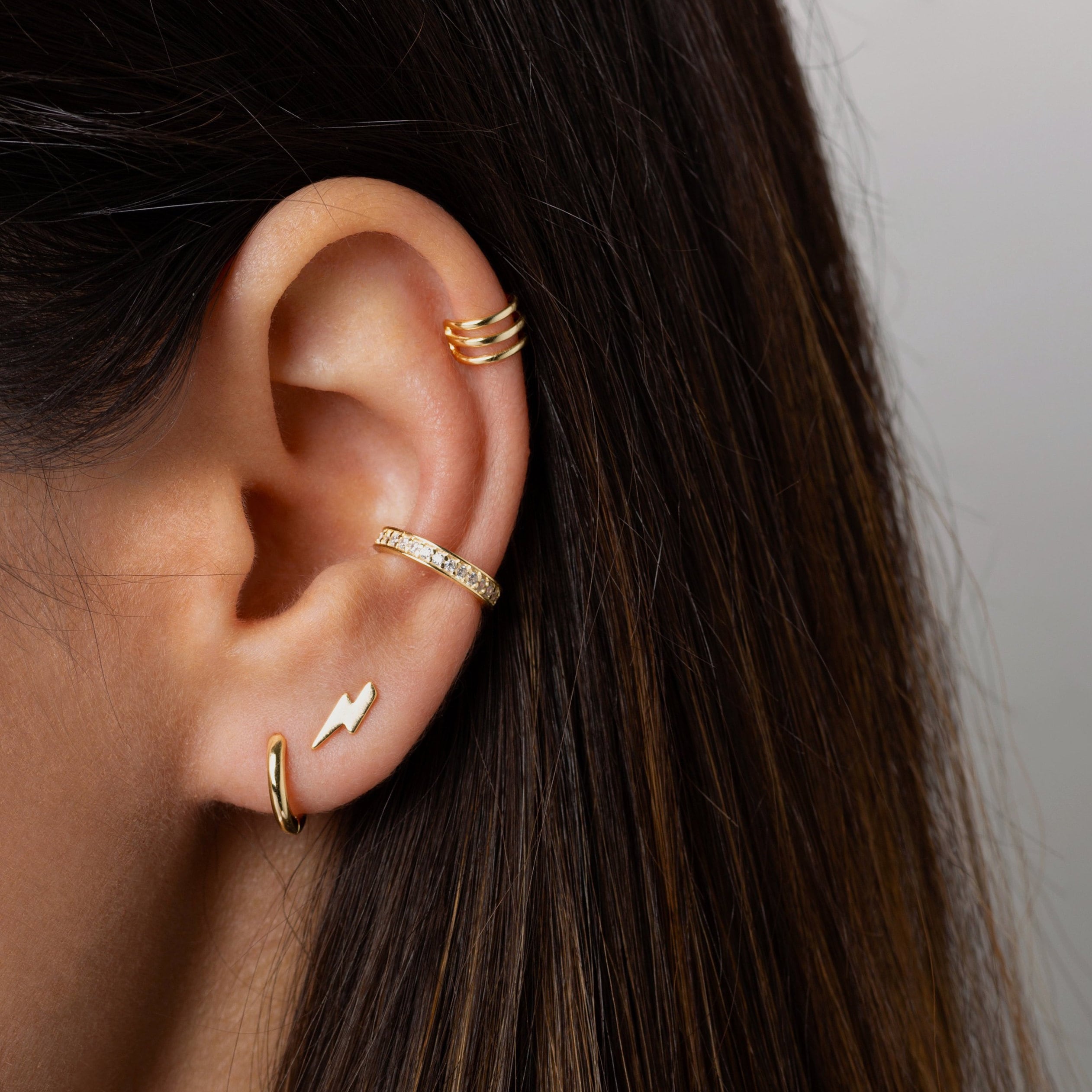 イヤリング Mini Piercing Earring - Eera - Multi - Or Eéra Mini Piercing Earring - Multi - Or - Or In Pink | ModeSens
