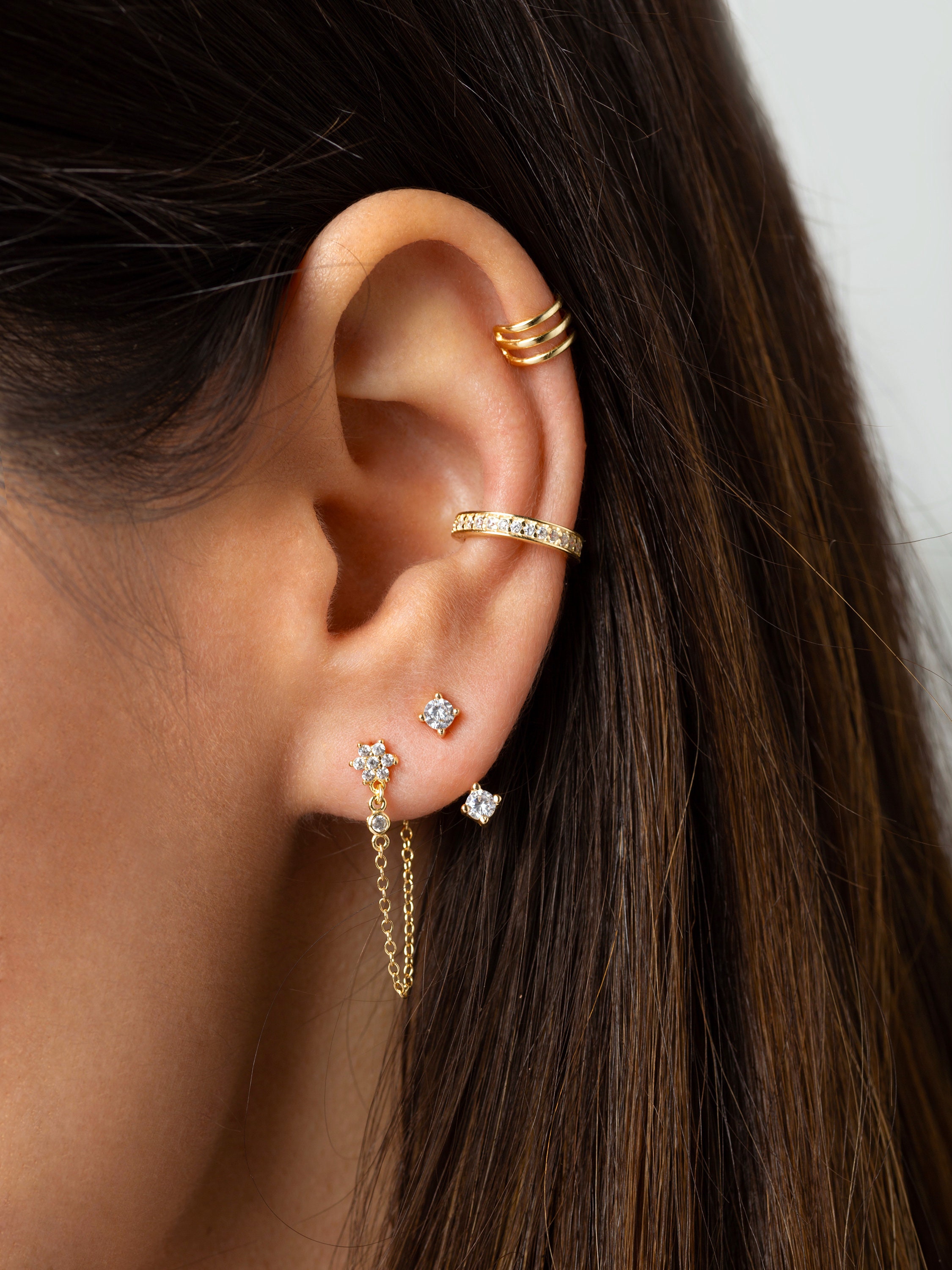 Ear Cuff Gold Ear Cuff Conch Earring CZ Ear Cuff Non Etsy Australia