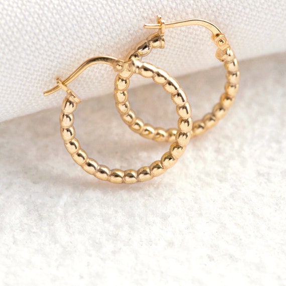 Orecchini Di Bigiotteria Perline Perle Grandi A Cerchio Donna Stock - Foto 10