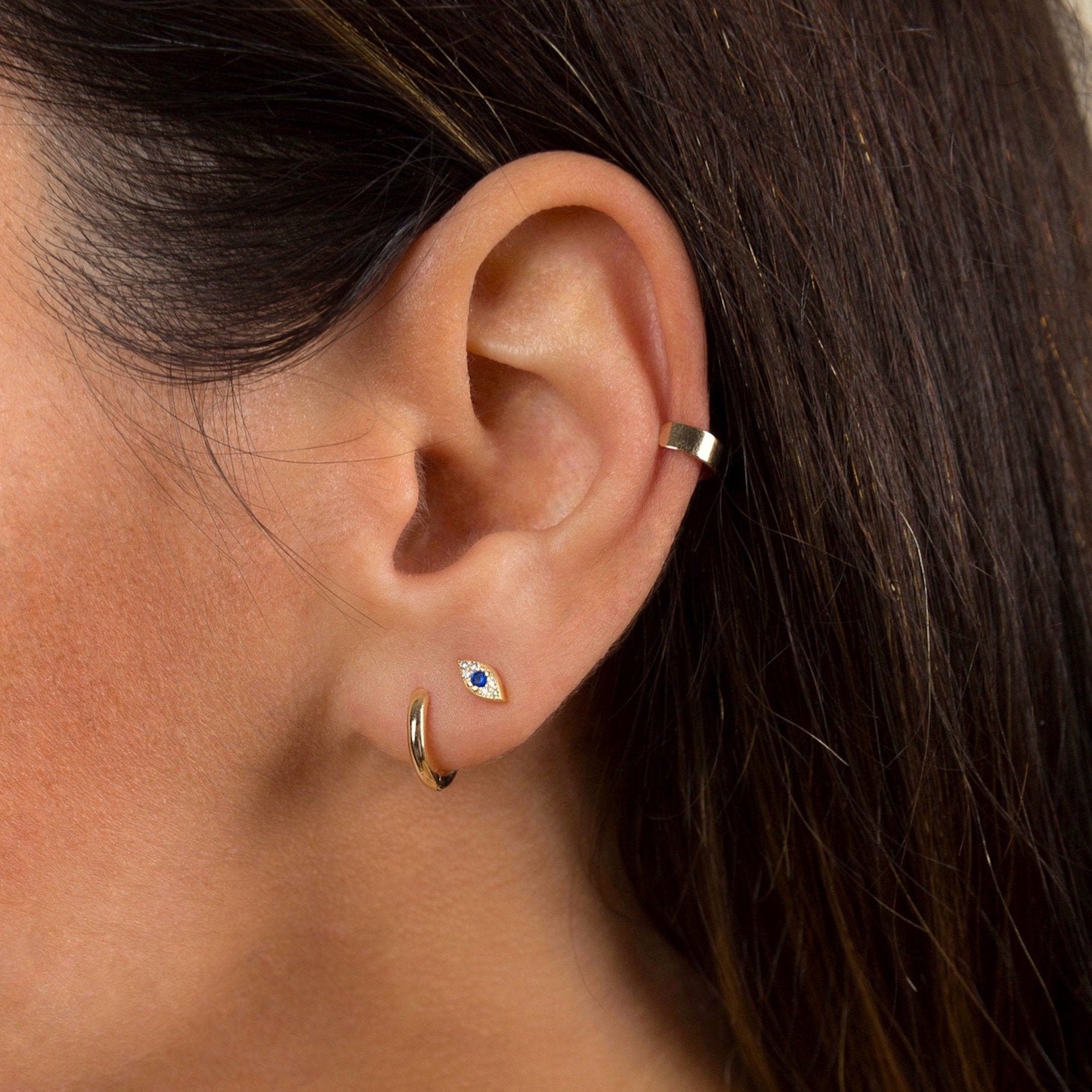 Tiny Evil Eye Stud Earrings Evil Eye 