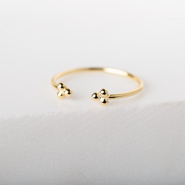 Open ring - Dainty gold ring -  Minimalist ring - Dainty ring - Delicate gold ring - Gold ring - 925 sterling silver ring - Open gold ring