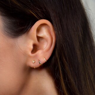 Orecchini A Cerchio Piccoli In Acciaio Inossidabile 8mm – Ipoallergenici E Leggeri, Perfetti Per Helix E Piercing Alla Cartilagine