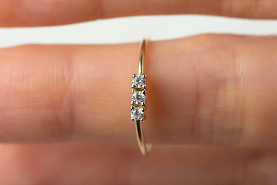 Raw Emerald Ring Gold Raw Crystal Ring Unique Engagement - Ringcrush