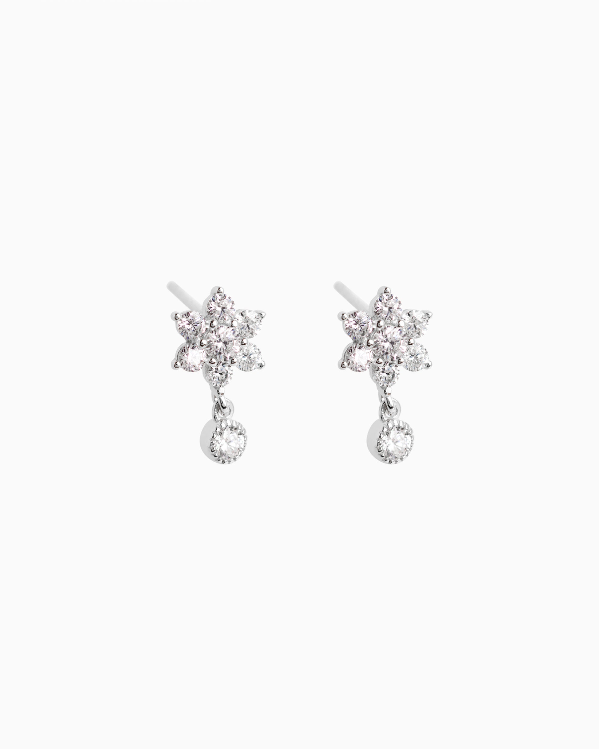 White Flower Studs. main image 1