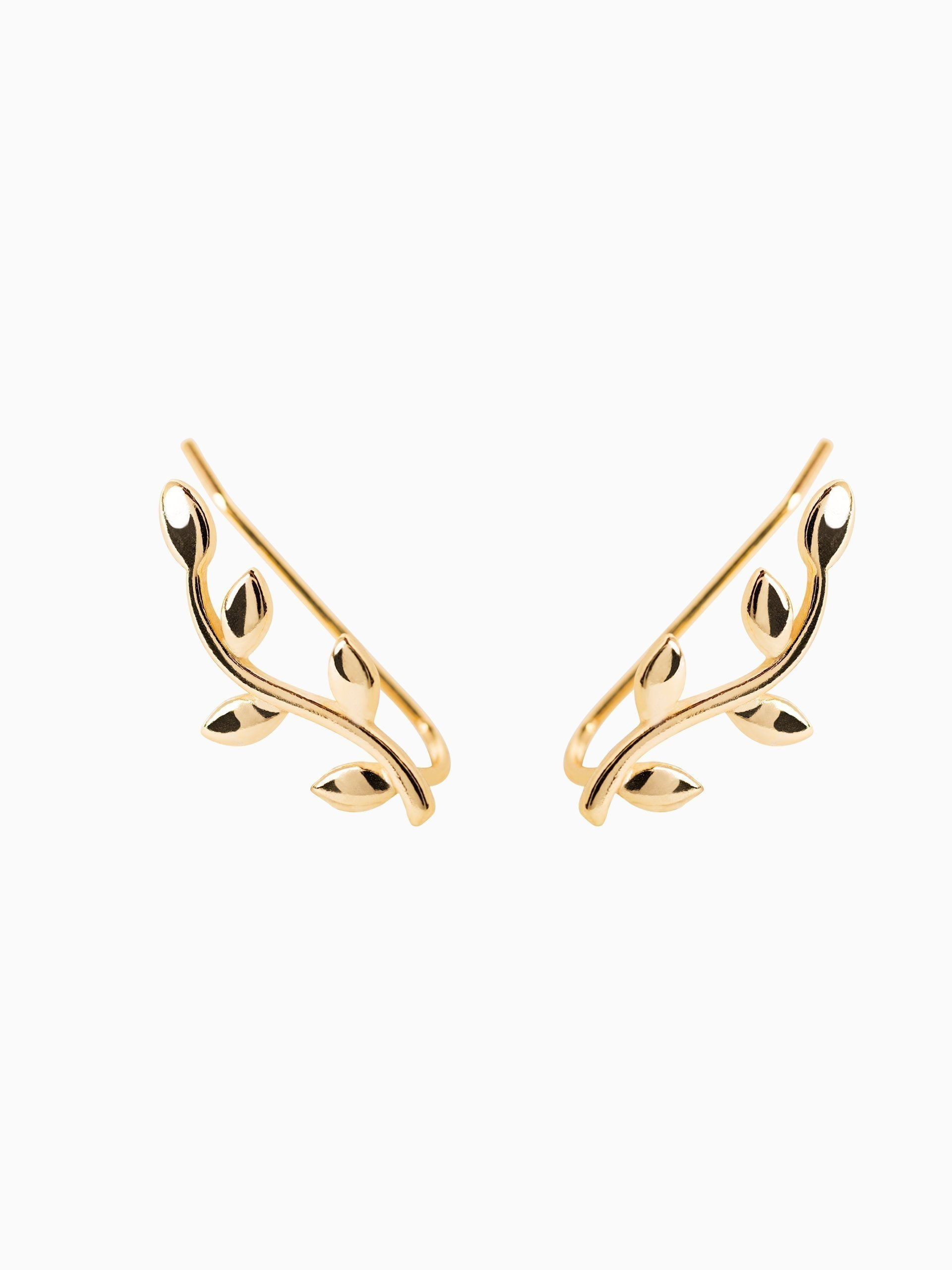 Boucles D'oreilles Grimpeur Cristal - Perle Triangle Rose - Or - Pour Femmes Et Filles - Lot De 4