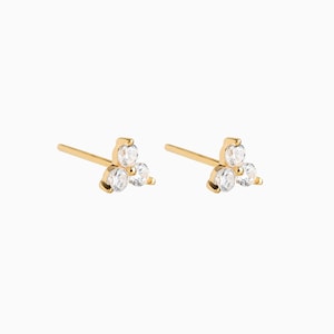 Petite CZ Studs 3mm - Gold