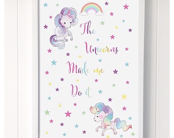 The unicorns made me do it