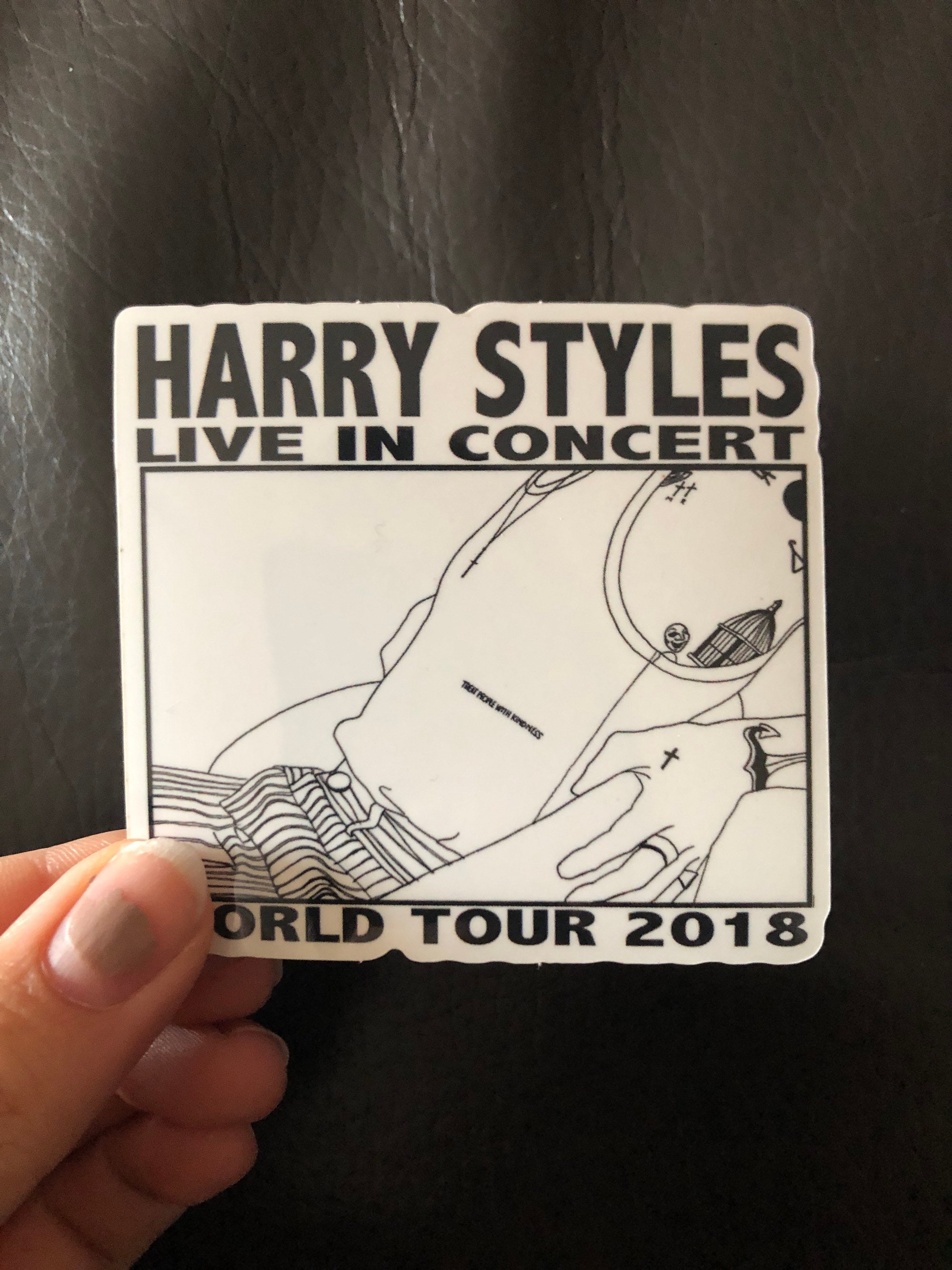 Harry Styles Live on Tour sticker outline | Etsy