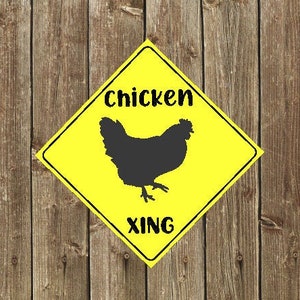 Chicken Crossing sign - CNC, laser, and printable - digital download - svg, crv with toolpaths, dxf, pdf files included